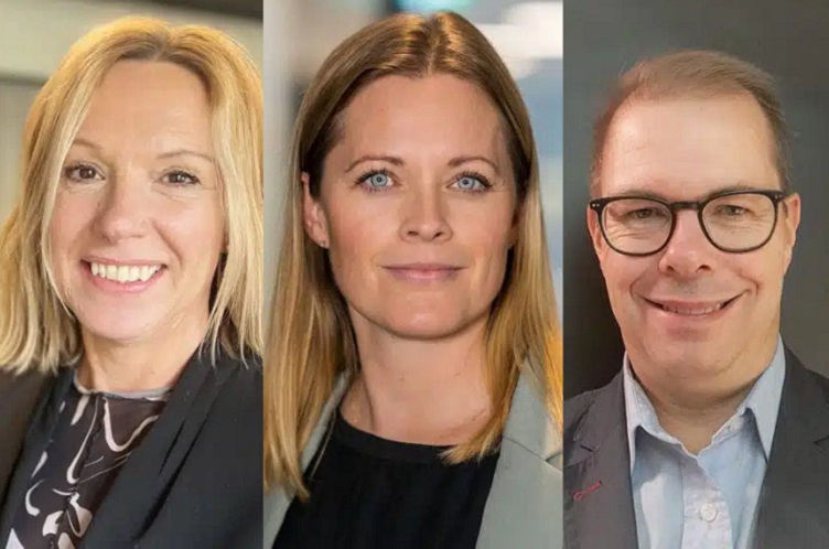 Katarina Edholm Lindgren, Kristin Agnebro och Johan Nilsson